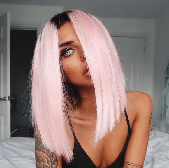 Pink Lace Front Wig main image 7